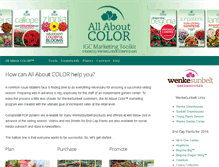 Tablet Screenshot of allaboutcolor.com